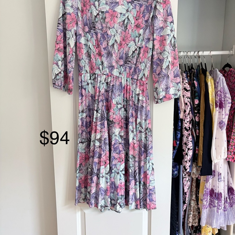 Floral Pleated Dress